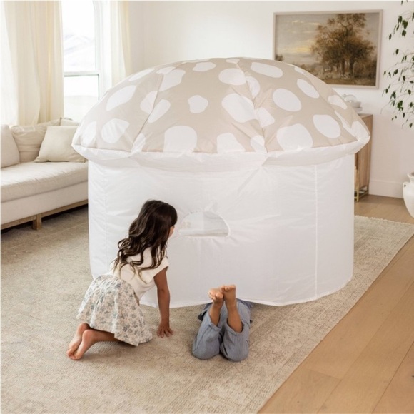SMOL -  Air Fort Inflatable Mushroom Tent White NIB NEW - Picture 2 of 7